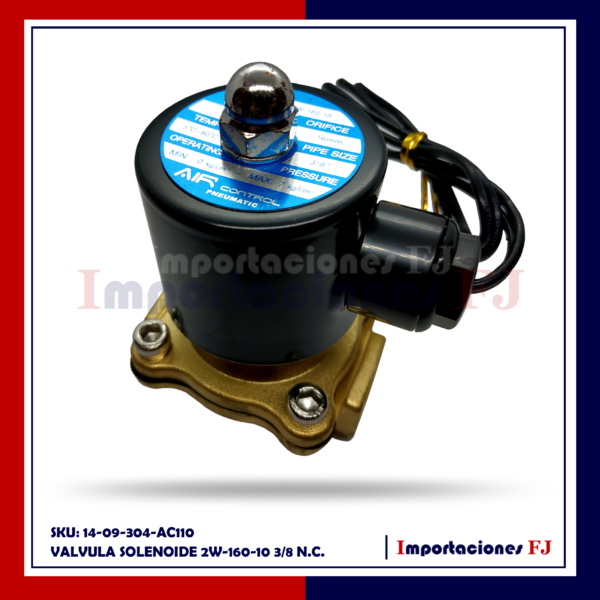 Válvulas Solenoides o Electroválvulas 2W 3/8"