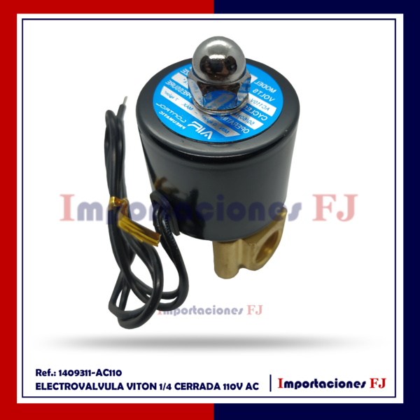 Válvulas Solenoides o Electroválvulas 2W 1/4" Viton