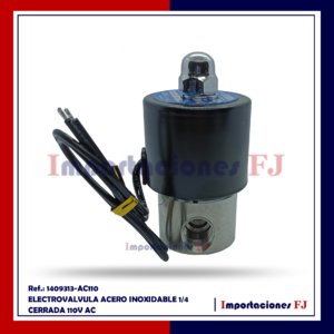 Válvulas Solenoides o Electroválvulas 2S 1/4″ Acero Inoxidable